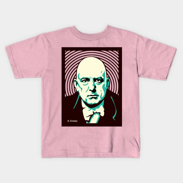 Aleister Crowley Kids T-Shirt by NEOPREN